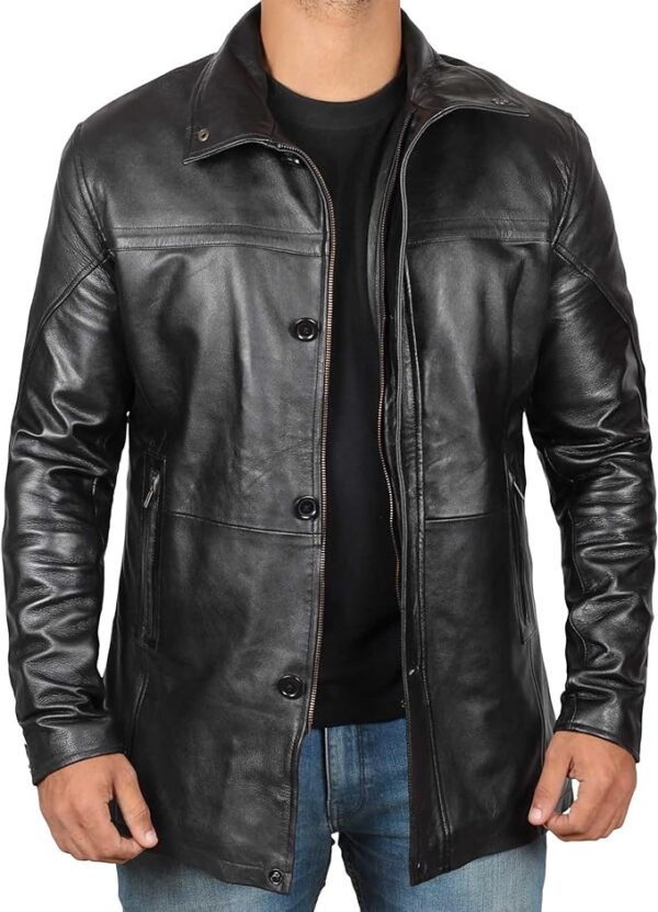 Leather Coat Men - Real Lambskin Carcoat Style Leather Jackets For Men